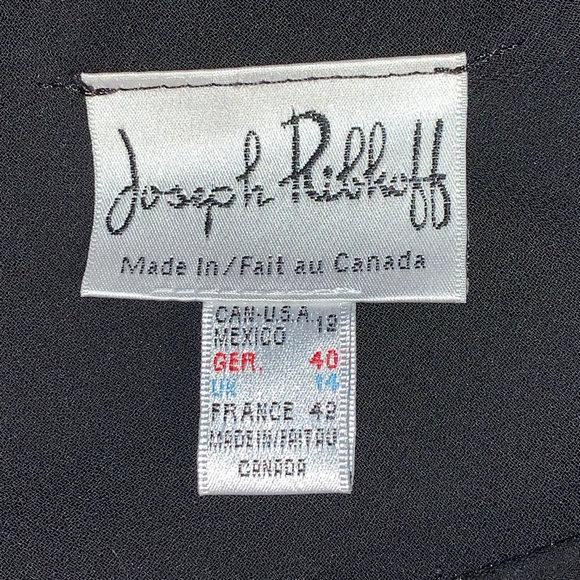 Women's Joseph Ribkoff Black Asymmetrical Skirt Size 12 - Picture 3 of 8